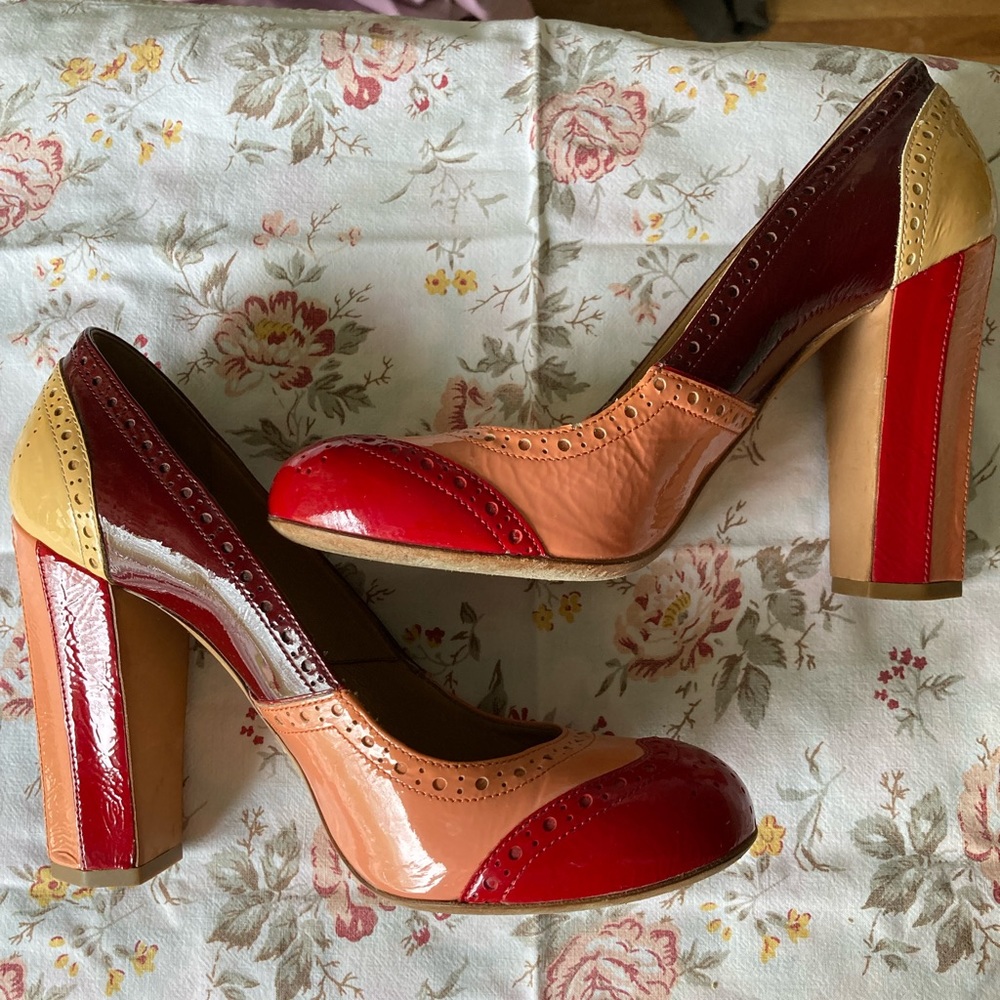 Miu Miu Naplak Patch In Red And Pink Color Way - … - image 3